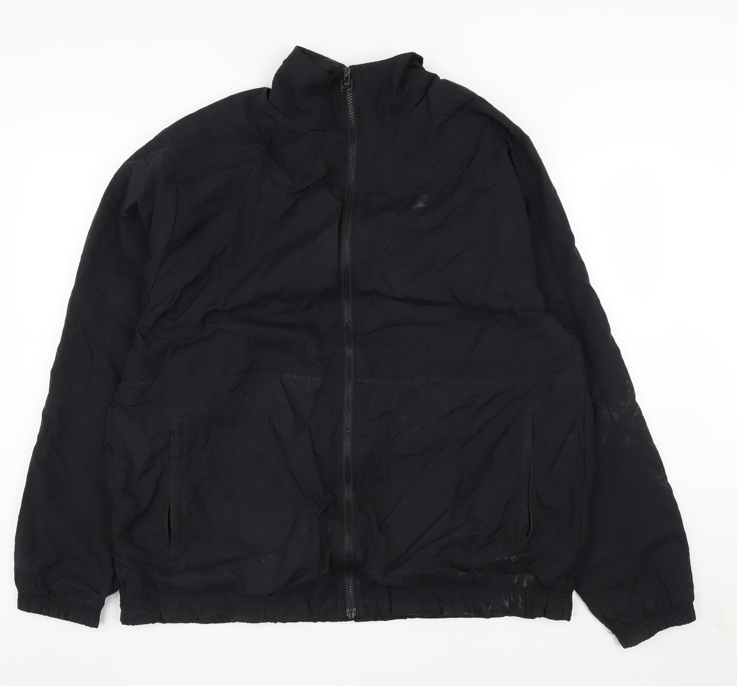 Nike Men's Black Windbreaker Jacket L