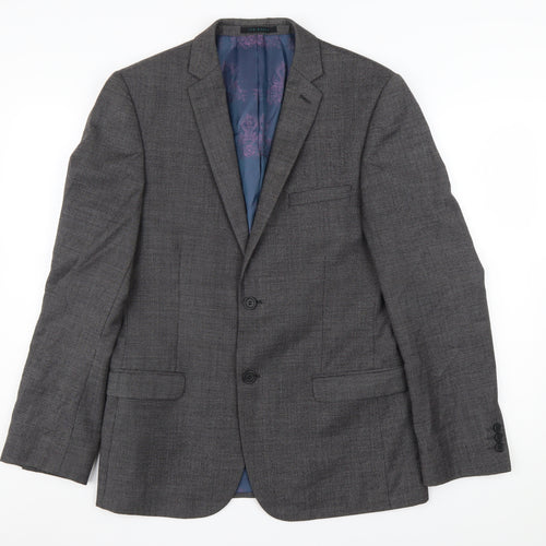 Ted Baker Men's Grey Blazer 38R Classic Business