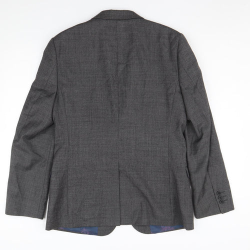 Ted Baker Men's Grey Blazer 38R Classic Business