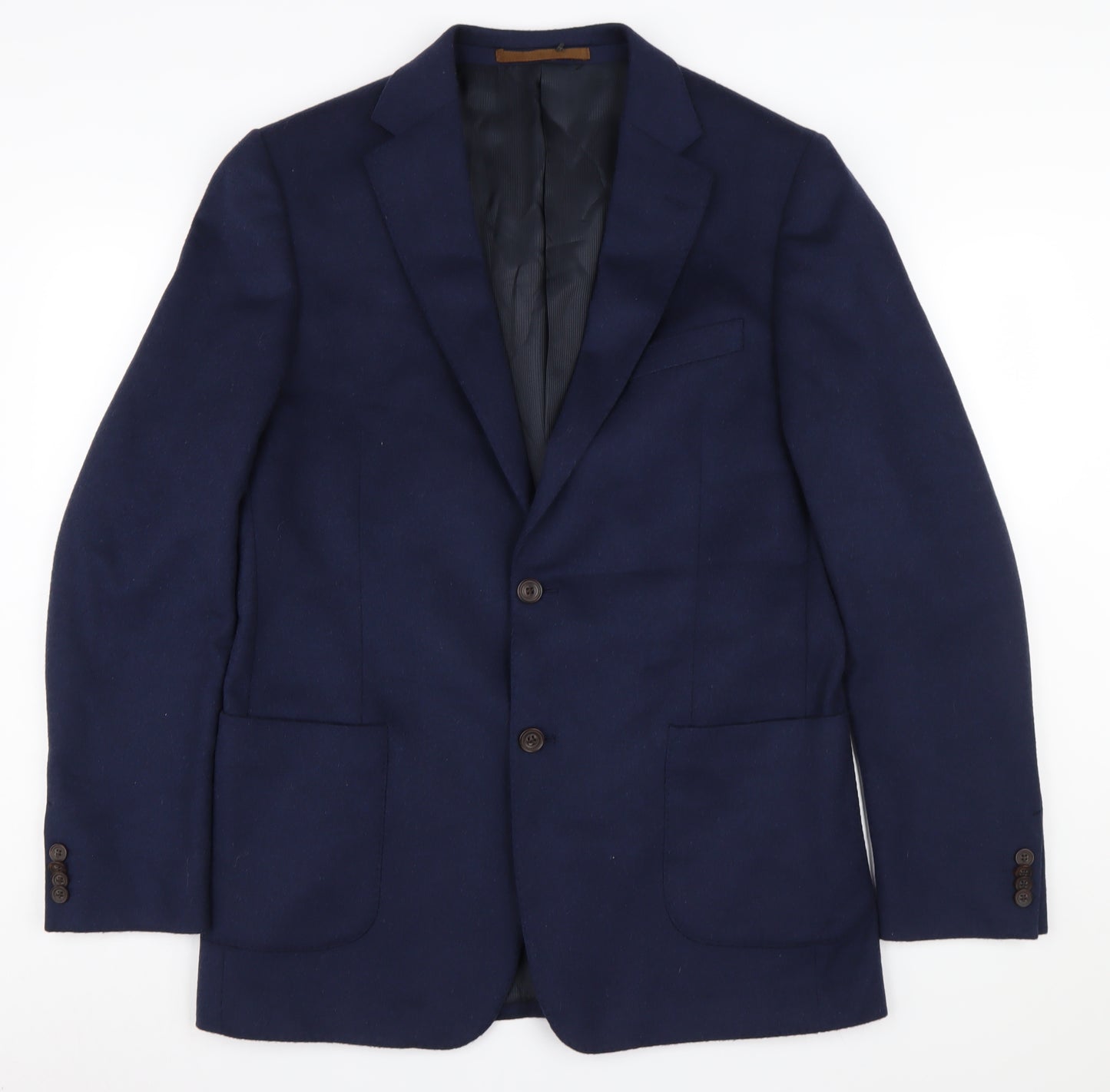 Marks and Spencer Men's Blue Wool Blazer Size 40L