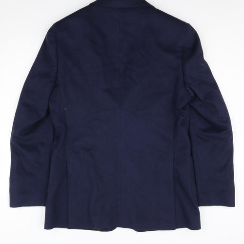 Marks and Spencer Men's Blue Wool Blazer Size 40L