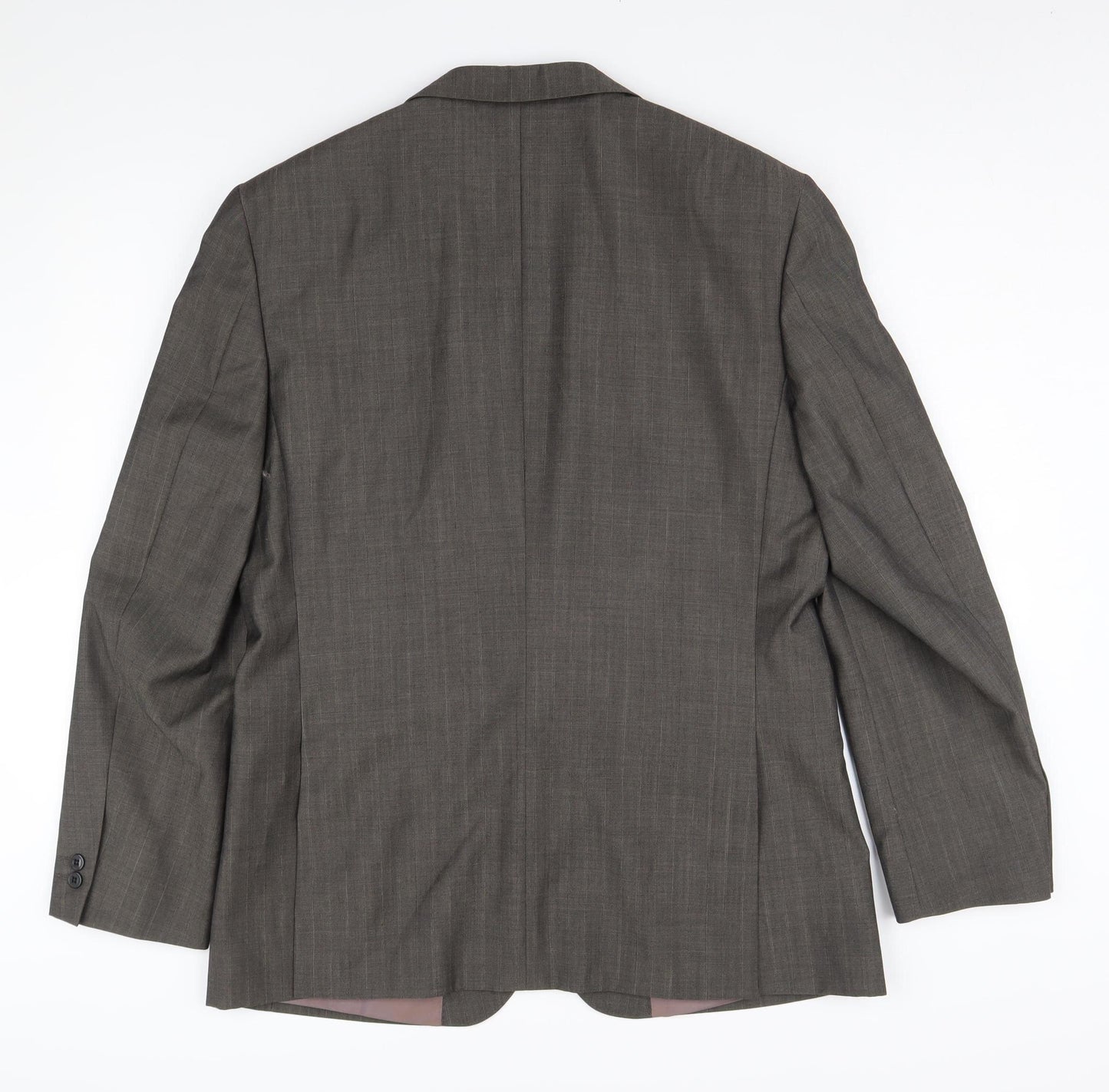 River Island Men's Brown Blazer 42R Polyester Wool