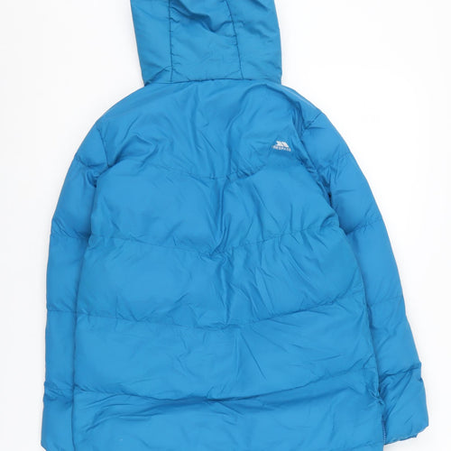 Trespass Girls Blue Puffer Jacket, 8 Years, Winter Coat