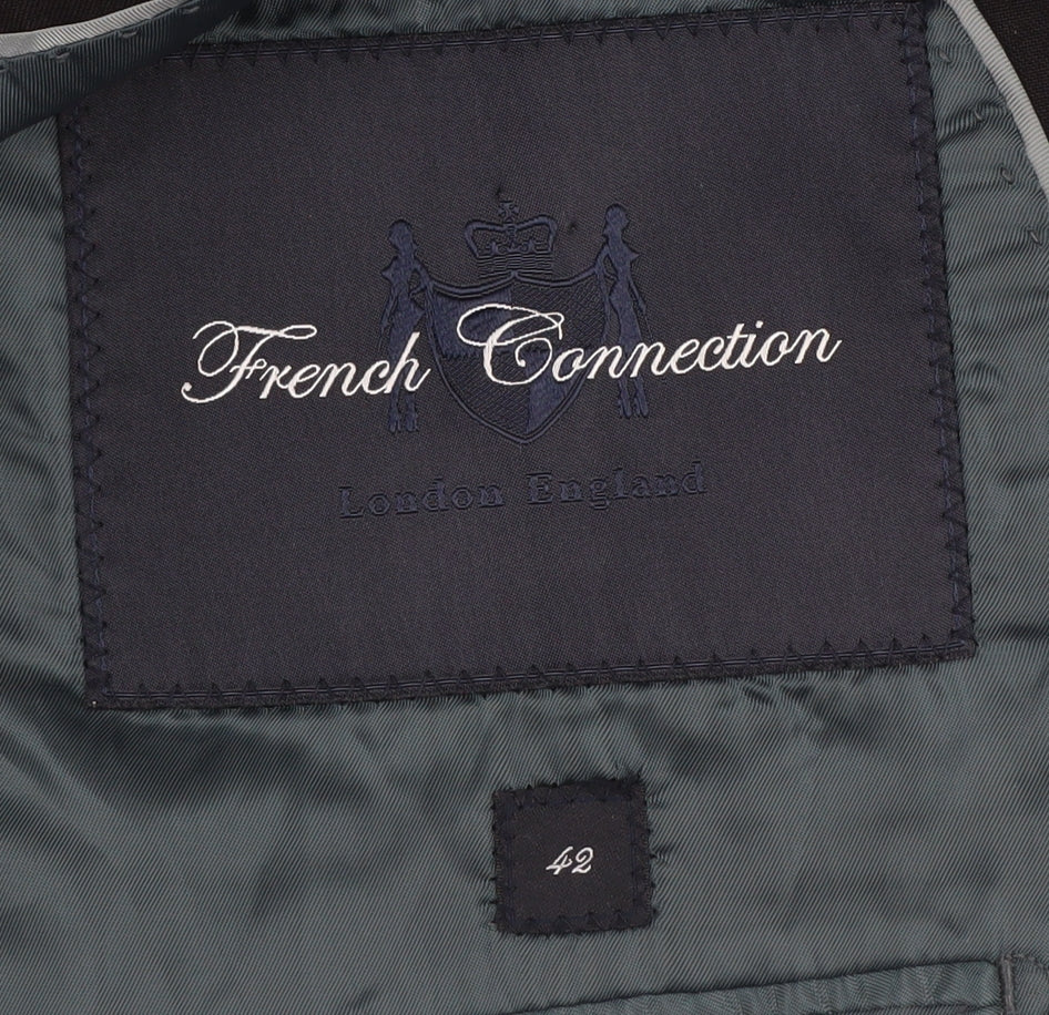 French Connection Men's Black Blazer Size 42R