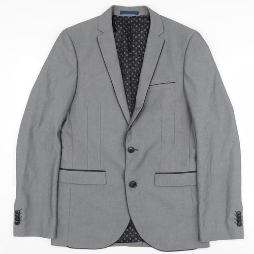 Ventuno 21 Men's Grey Long Blazer Size 38L