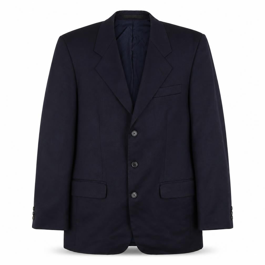 Front view of Centaur Today Men's Blue Long Blazer, size 38L