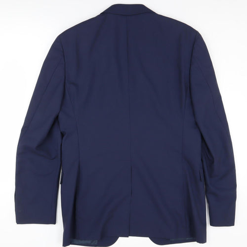 Canali Men's Blue Suit Jacket Regular Fit Size UK 42R