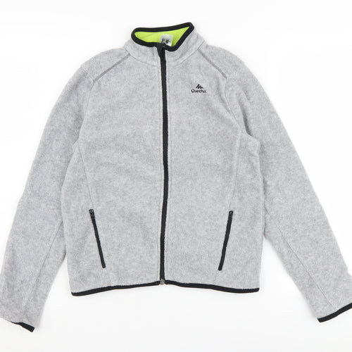 Quechua Boys Grey Fleece Jacket 11-12 Years