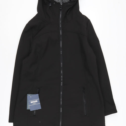 Regatta Women’s Black Waterproof Hooded Jacket Size 16