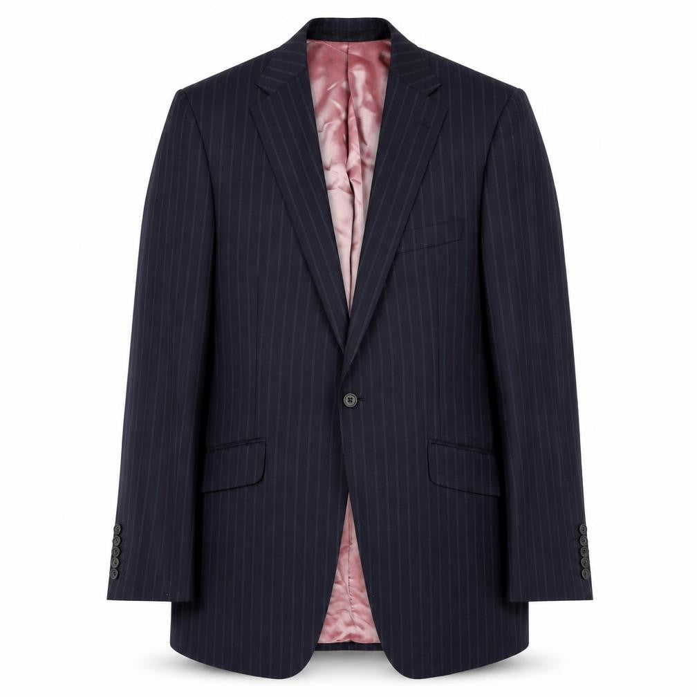 Front view of Marks & Spencer Men's Blue Blazer, size 40L