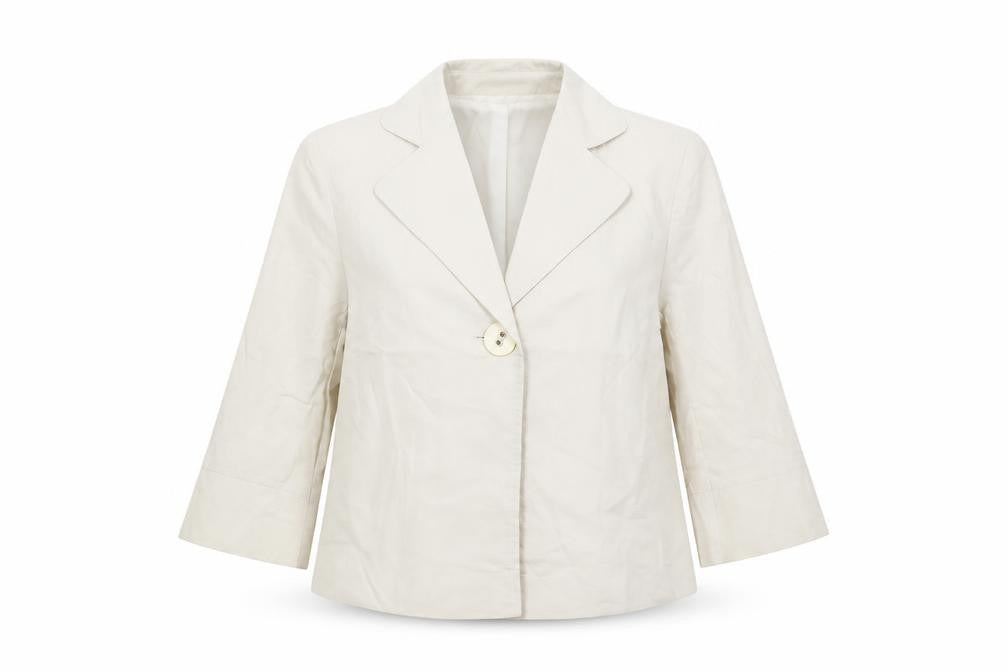 Front view of Missy In Love Women's White Blazer, size 10