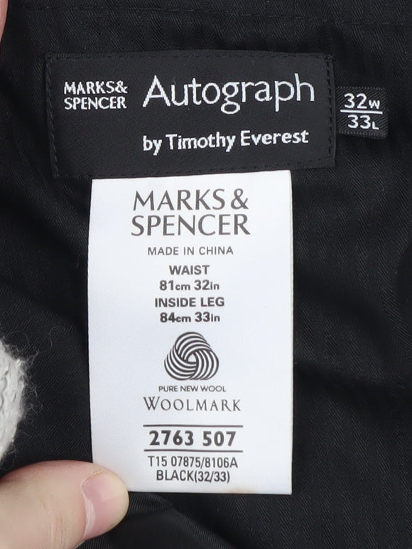 Marks and Spencer Men's Black Dress Pants