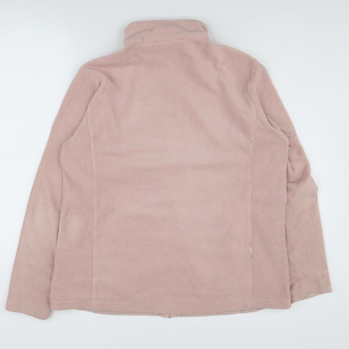 TOG24 Women's Pink Fleece Jacket Size 14 Regular Zip