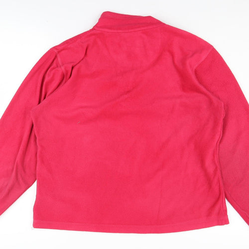 Regatta Women's Red Fleece Zip Pullover - Size 12