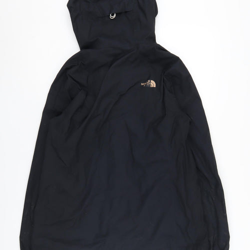 The North Face Women's Black Medium Hooded Rain Coat