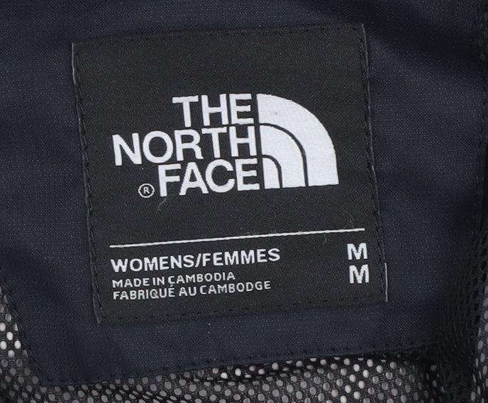 The North Face Women's Black Medium Hooded Rain Coat