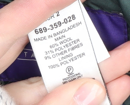 Next Women's Black Wool Pea Coat Size S