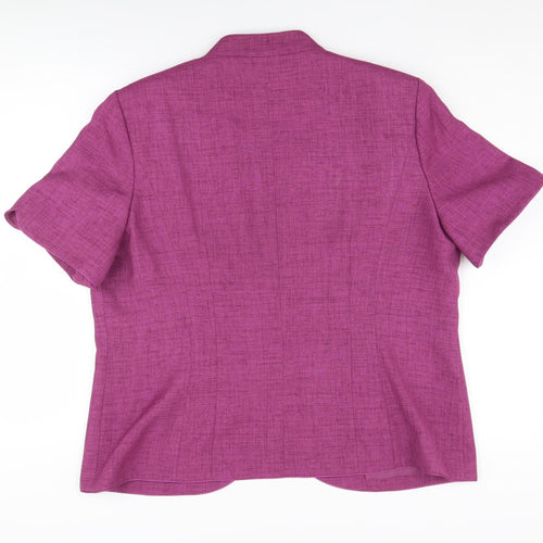 Jacques Vert Women's Purple Blazer Suit Jacket Size 20