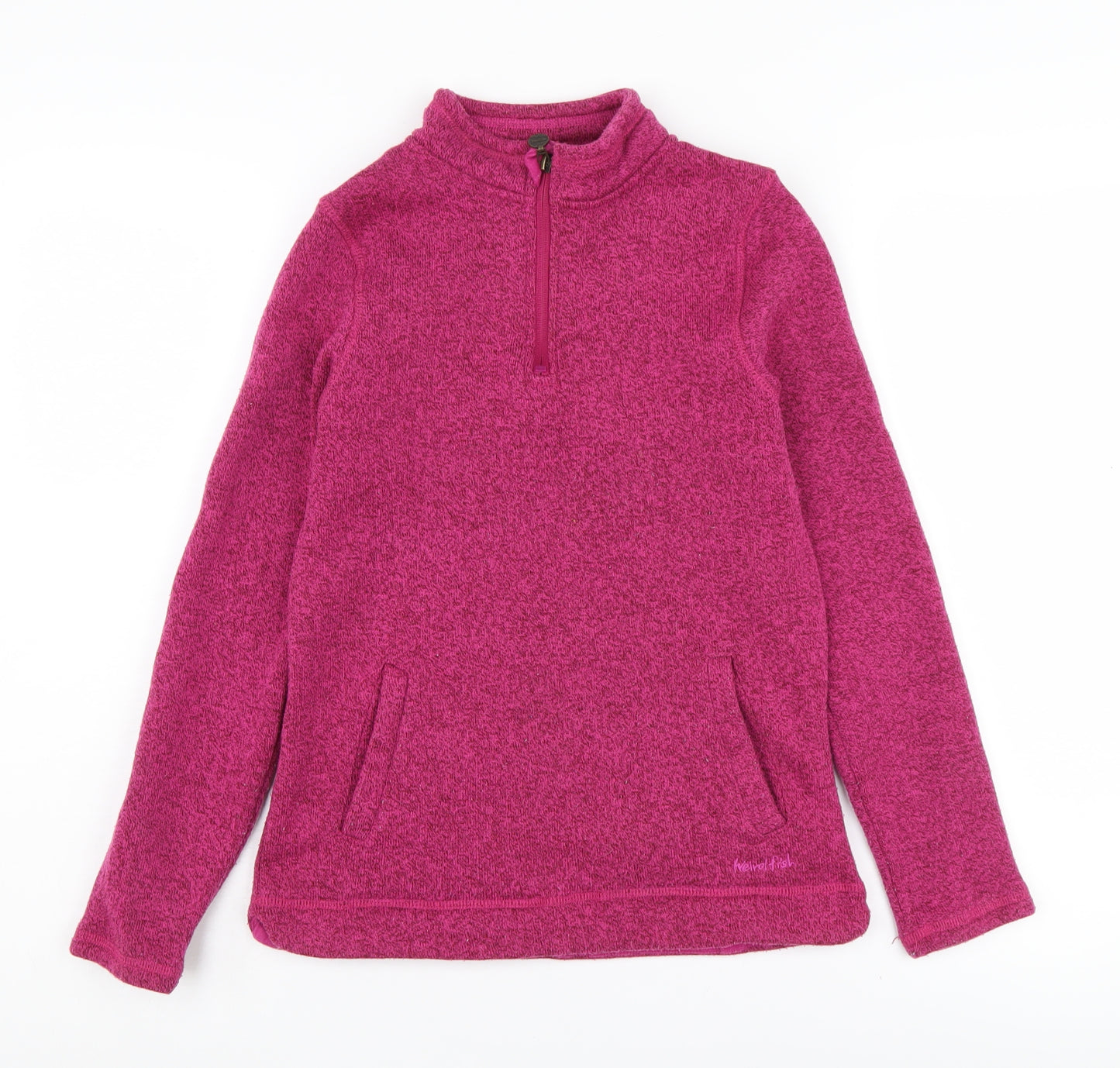Weird Fish Women's Pink Pullover Sweatshirt Size 10 UK