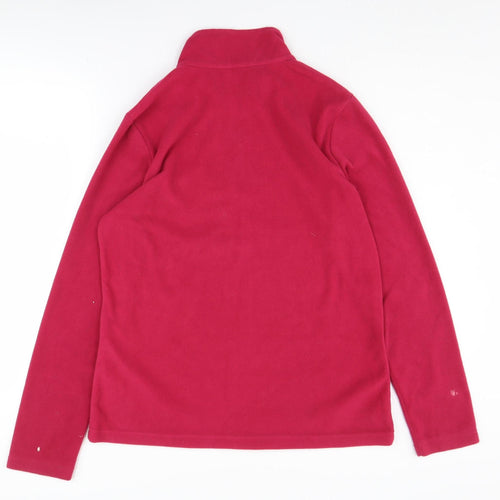 Regatta Women's Red 1/2 Zip Fleece Sweatshirt M