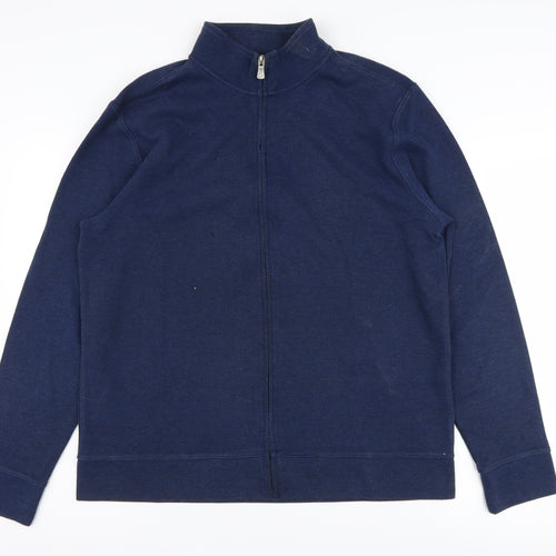 Lincoln Men's Blue Full Zip Jumper - Size L