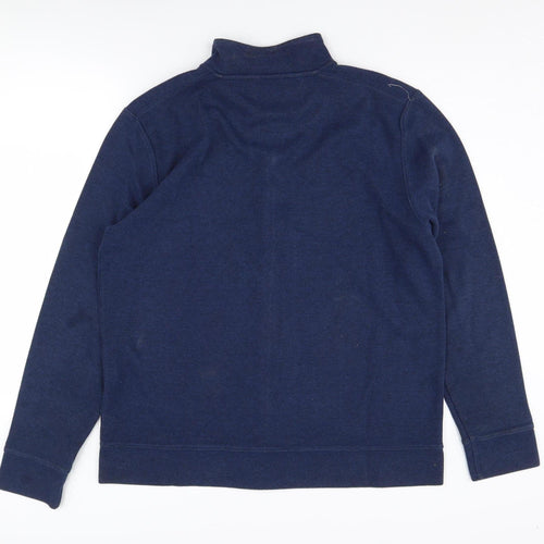 Lincoln Men's Blue Full Zip Jumper - Size L