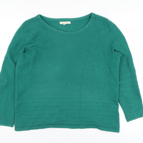 White Stuff Women's Green Pullover Jumper Size 12