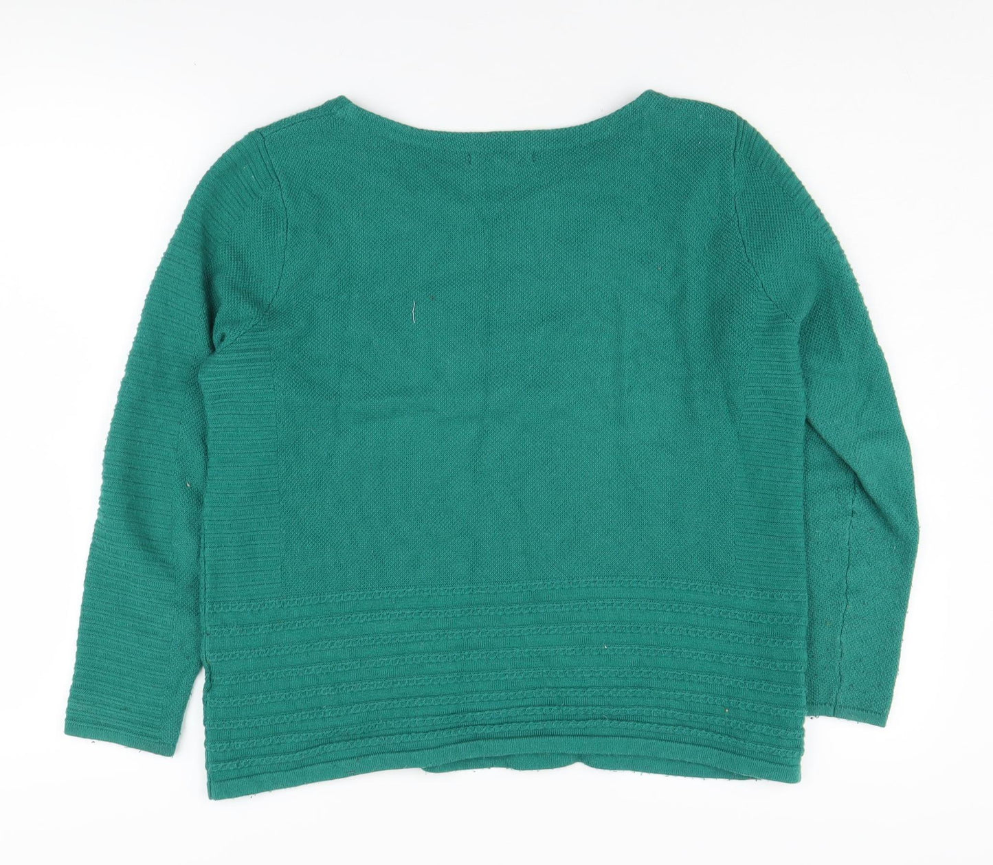White Stuff Women's Green Pullover Jumper Size 12