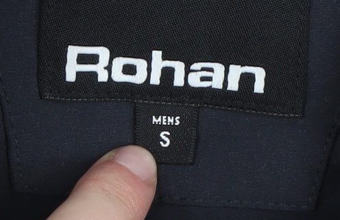 Rohan Men's Black Jacket Size S with Zipped Pockets
