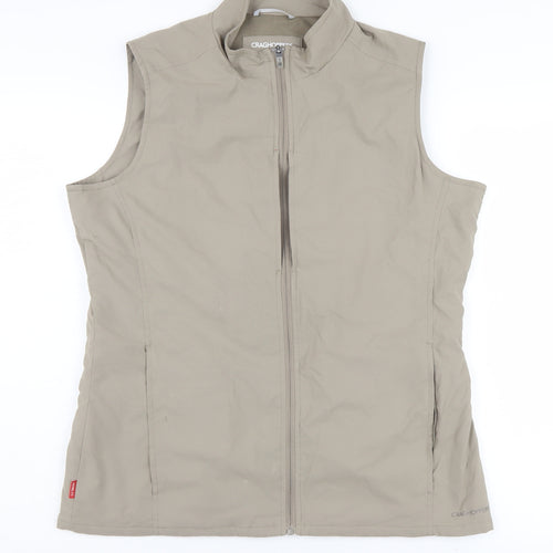 Craghoppers Men's Beige Waistcoat Size 12 with Zip