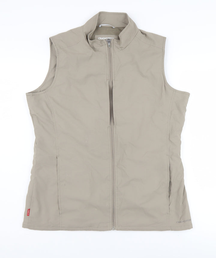 Craghoppers Men's Beige Waistcoat Size 12 with Zip