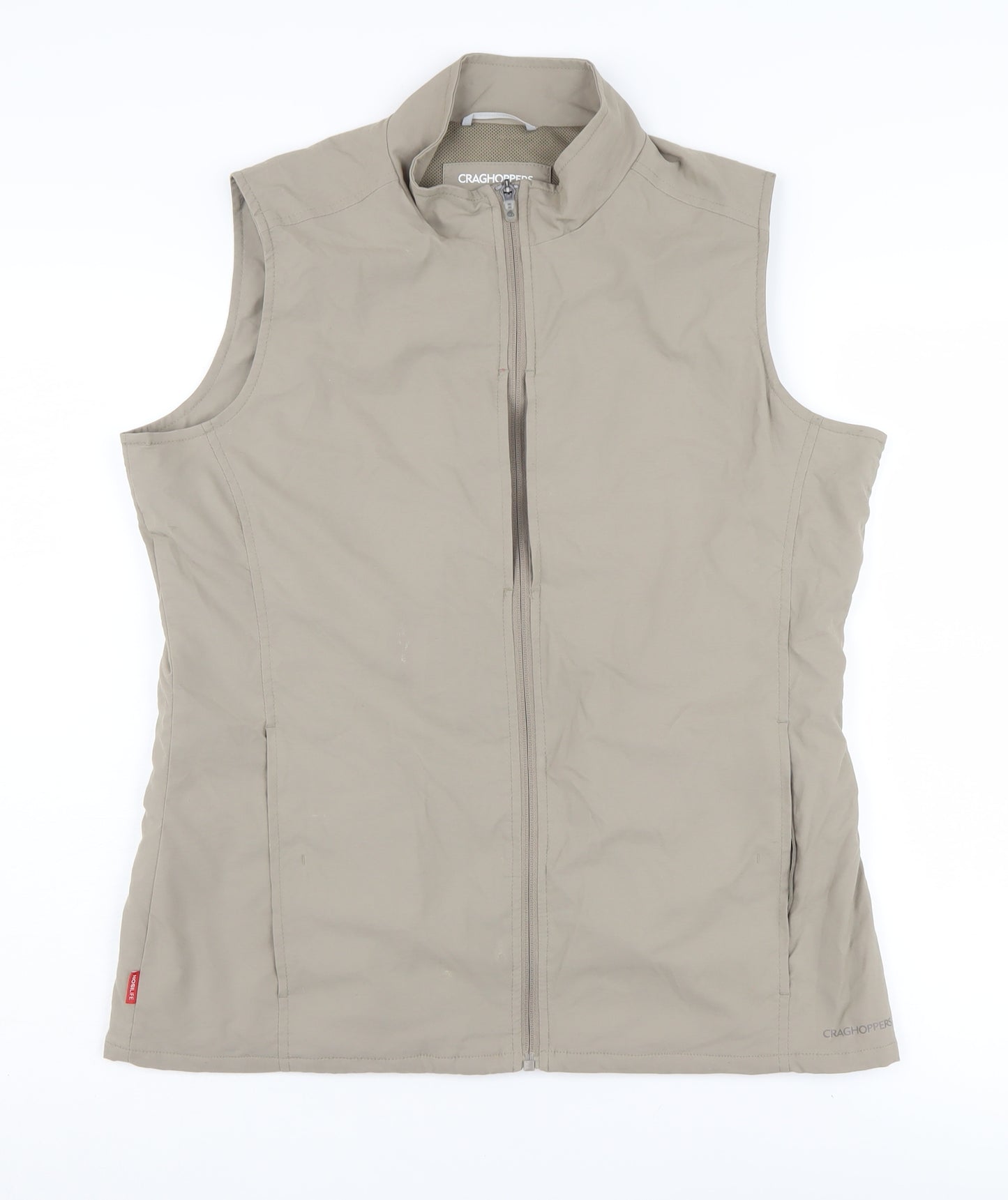 Craghoppers Men's Beige Waistcoat Size 12 with Zip