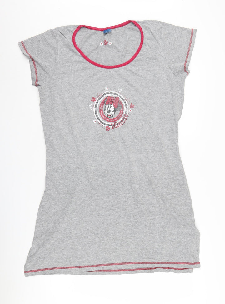 Disney Women Grey Minnie Mouse Nightshirt Size S