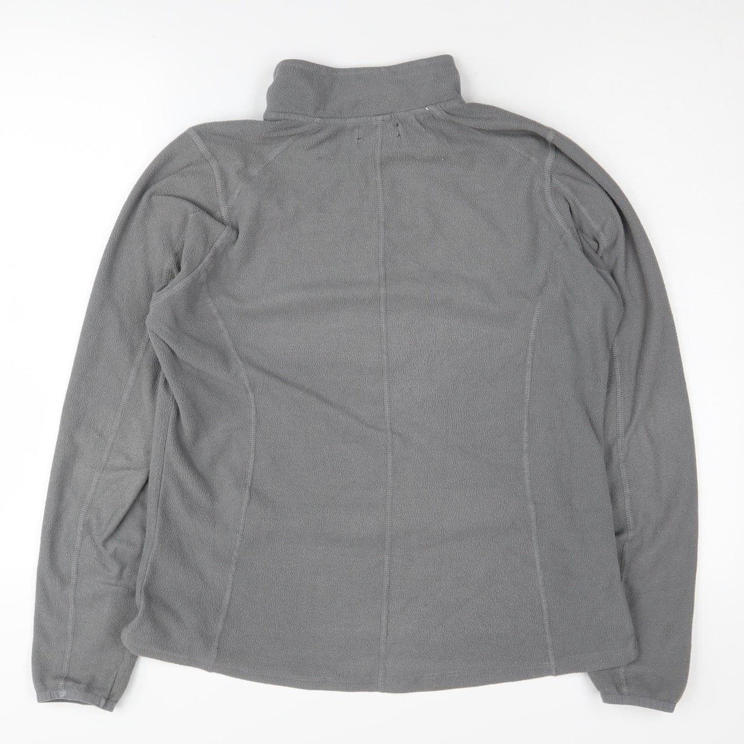 Donnay Women's Grey Fleece Zip Sweatshirt Size 14