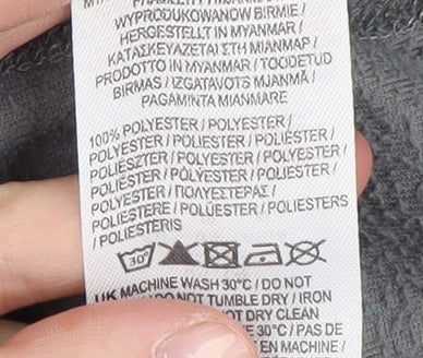 Donnay Women's Grey Fleece Zip Sweatshirt Size 14