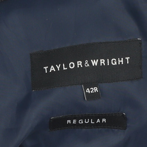 Taylor & Wright Men's Grey Check 42R Blazer