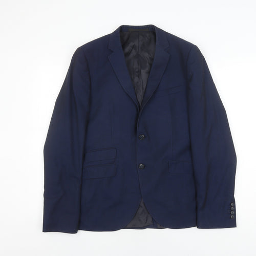 Topman Men's Blue Blazer, Size 40R