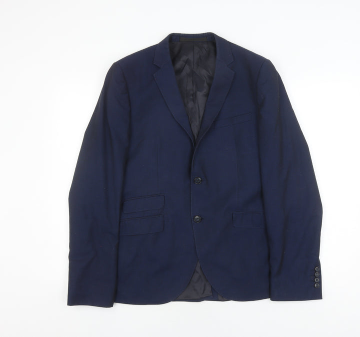 Topman Men's Blue Blazer, Size 40R
