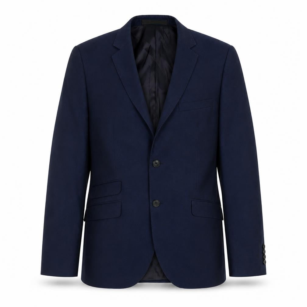 Front view of Topman Men's Blue Blazer, size 40R