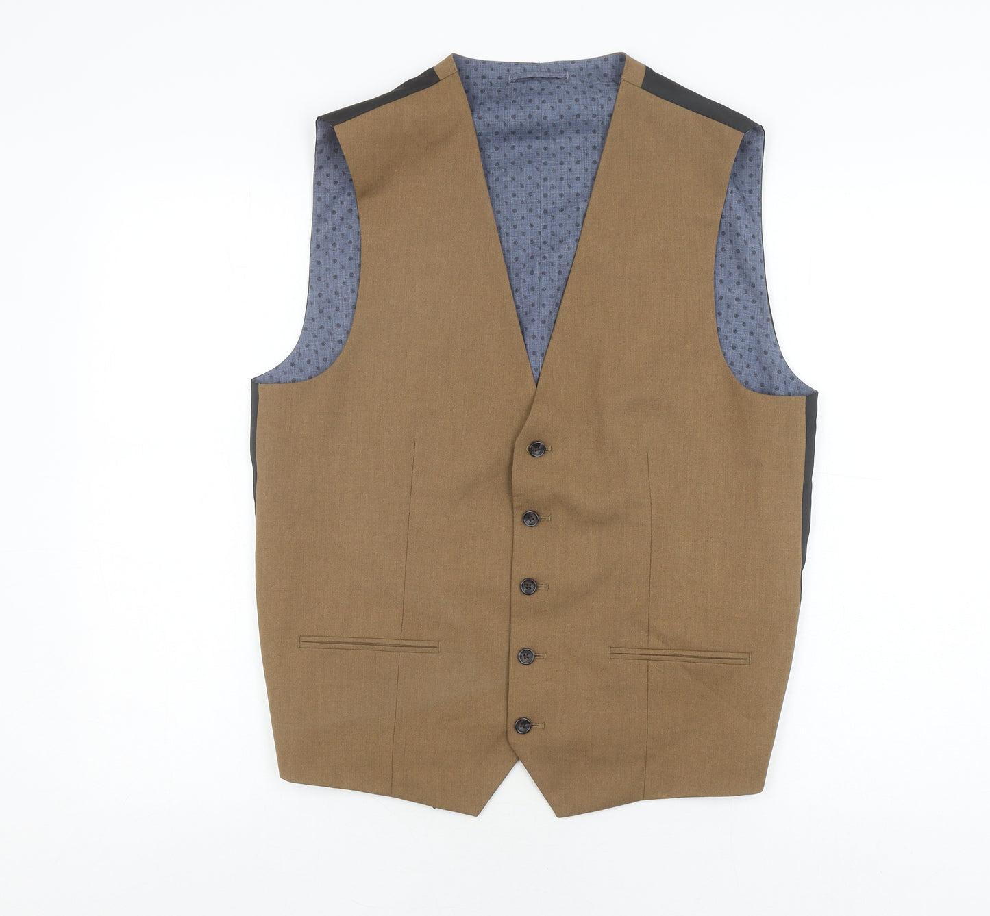 Next Men's Brown Suit Waistcoat - Chest 42R