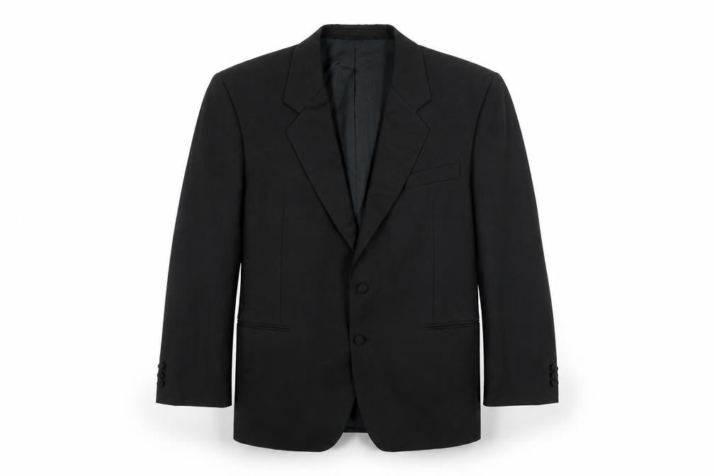 Front view of Nicholas Rowe Men's Black Tuxedo Jacket -, size 40R