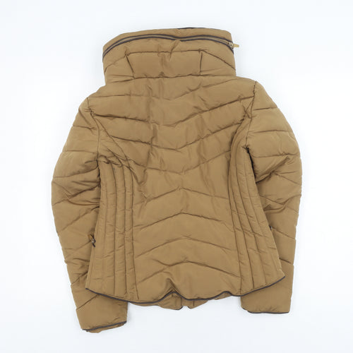 Zara Women's Brown Puffer Jacket Size M