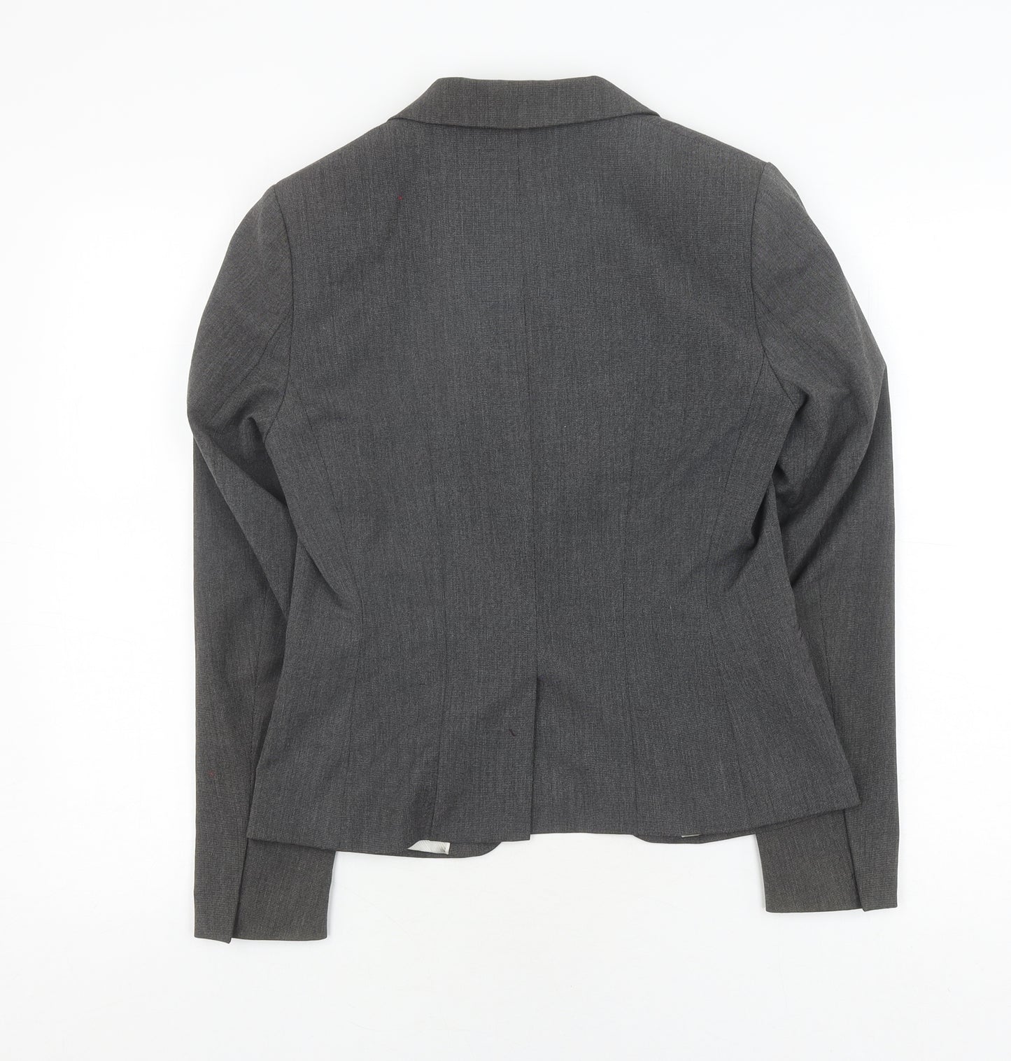 H&M Women's Grey Slim Fit Suit Jacket Size 10