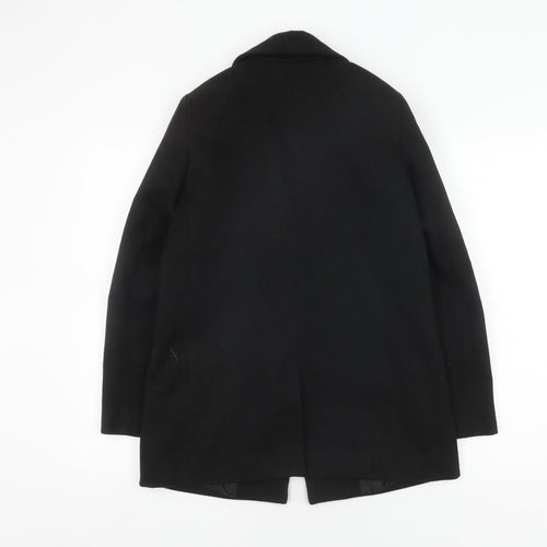 ASOS Women's Black Coat Size 6 - Stylish Winter Essential