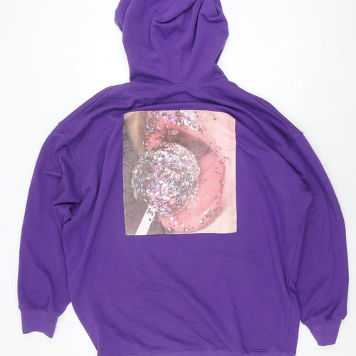 Missguided Women's Purple Pullover Hoodie, Size 12