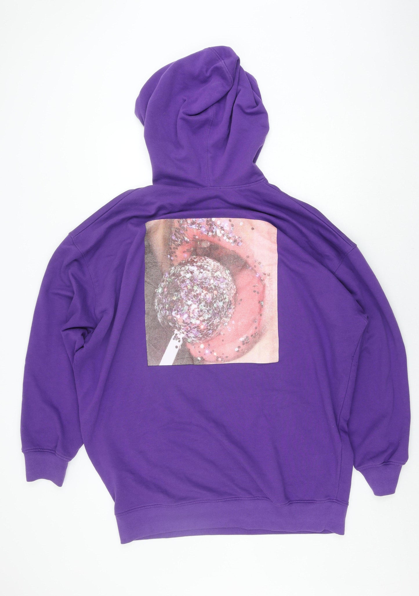 Missguided Women's Purple Pullover Hoodie, Size 12