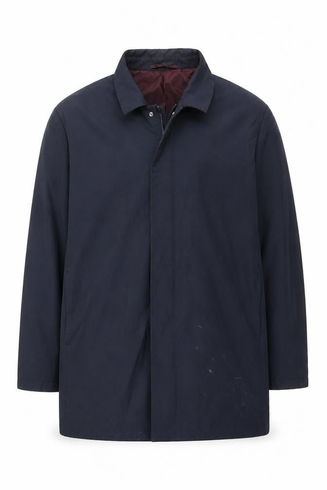 Front view of 01.ALGO Men's Black 2XL Coat Jacket