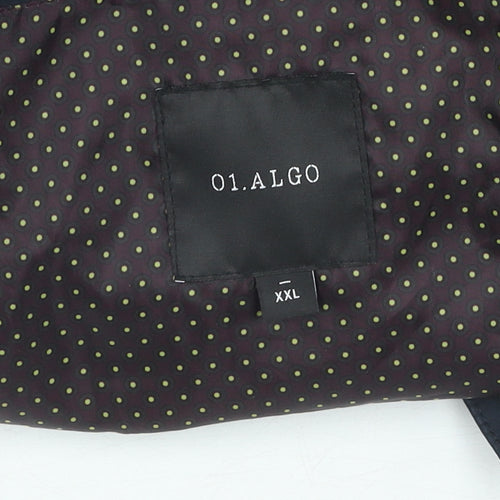 01.ALGO Men's Black 2XL Coat Jacket