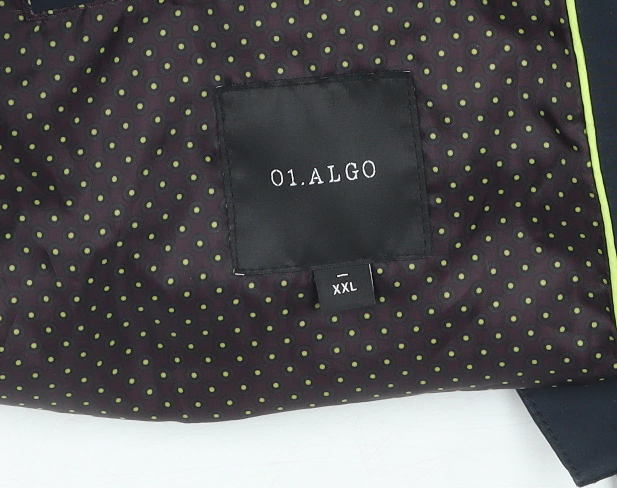 01.ALGO Men's Black 2XL Coat Jacket