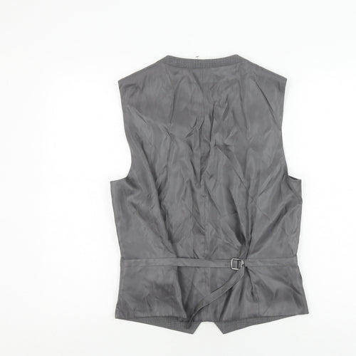 Next Men's Grey Waistcoat, Size 38R, Regular Fit